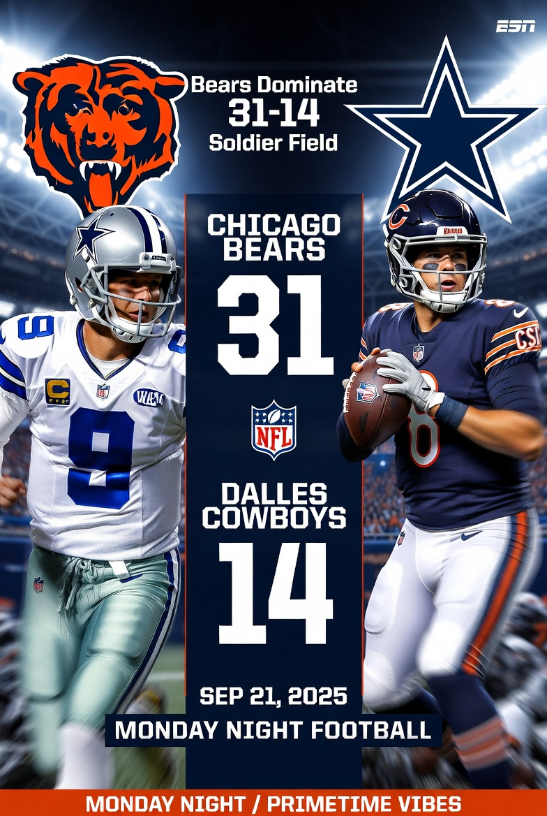Dallas Cowboys vs Chicago Bears Match Player Stats: Full Breakdown & Highlights