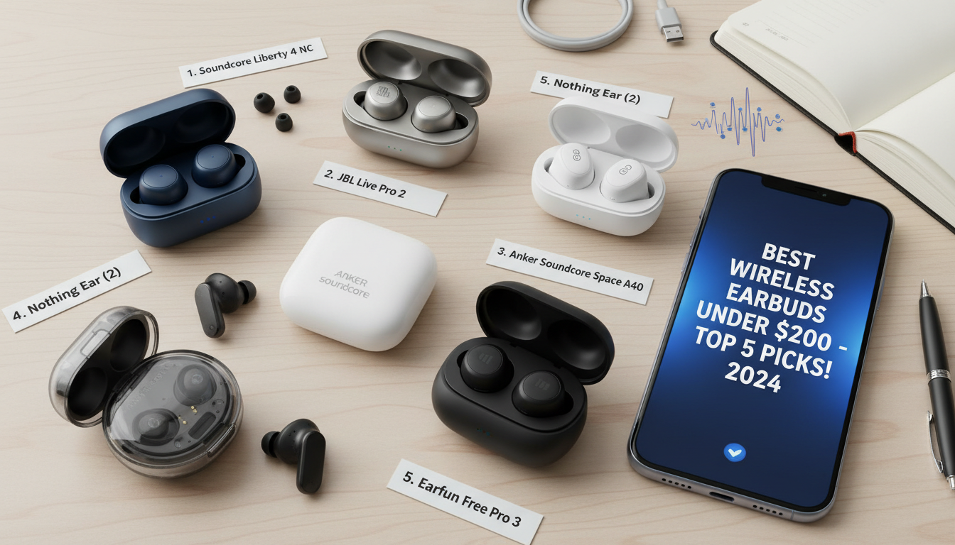 Best Wireless Earbuds Under 200 Dollars 2024: Top 5 Picks!